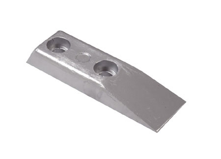 plate hull anode 210x70x25x80 mm 2.00 kg