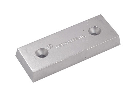 5110407 plate hull anode 130x50x17x77 mm 0.68 kg
