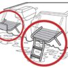 511301_1 Tinox Mini Platforms 280x450mm with Ladder