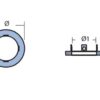 5124702_ Anode for Kamewa JET FF 375S/CLASS V2000 160 x 17 mm