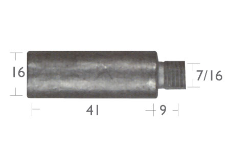 Cooling Anode Caterpillar (16x41mm)