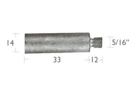 5127051 Anode Caterpillar 10 x 55mm