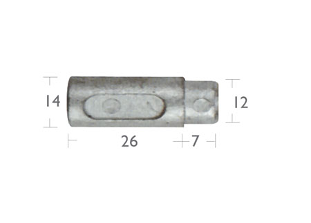 5127060_ Cooling anode for Engine Ford (10x26mm)