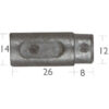 5127528_ anode with head plug aifo-fiat engine pencil 4x26mm