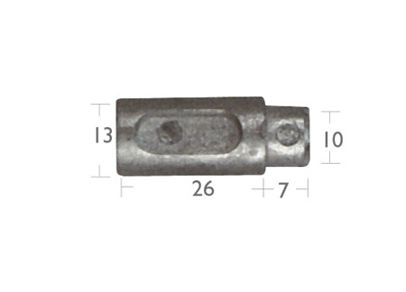 5127529_ Anode for Aifo-Fiat engine 13 x 26mm