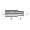 Anode with Head Plug Aifo-Fiat engine (10x18mm) 44/700 I/C