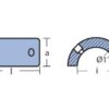 5169353_ Collar anode for Gori propellers 83 x 53mm