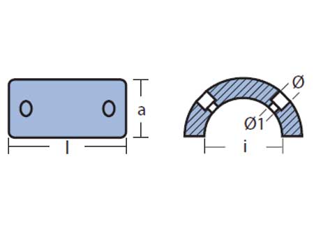 5169353_ Collar anode for Gori propellers 83 x 53mm