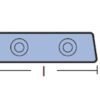 5169356_ Collar anode for Gori propellers 81 x 56mm