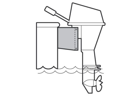 520826_ Bracket Adjustable 22°/35° for Outboards up to 35Kg