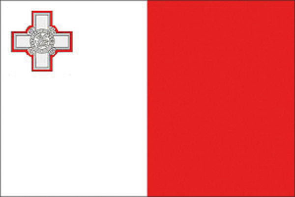 5252408 Polyester Flag of Malta 20x30cm