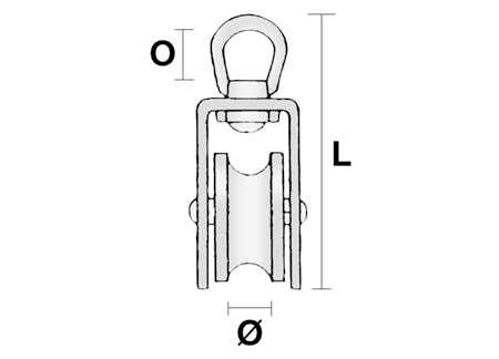 5436103_ Mooring Blocks 12mm Line 2300kg Inox