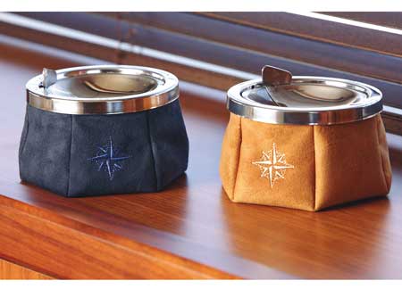 5801833_1 Suede windproof ashtray Camel