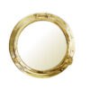 5807521 Polished Brass Decorative Porthole Mirror 300mm