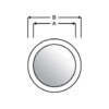 5807530_ Polished Brass Decorative Porthole Mirror 300mm