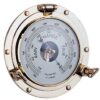 5807618 Marine Barometer in a Polished Brass Porthole 180mm