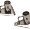 612625 Stanchion Bases Angled 25mm Triangular