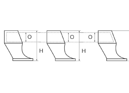 621022_ Handrail Supports New Line Left End D22 Stainless Steel
