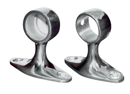 621922 Handrail Supports Oval Classic D25 End Stainless Steel