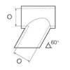 638122_ Open T Joint 60° Tube 22mm