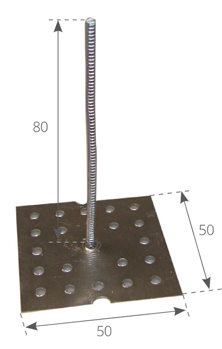 6567841_1 Harpoon Plate 50 x 50 x H70mm