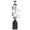 701110_ Aluminum Telescopic Oars 55 - 110cm With Mooring Hook