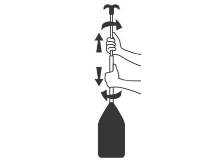 701110_ Aluminum Telescopic Oars 55 - 110cm With Mooring Hook