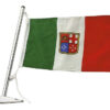 810003_ Compact Flagpole D13 H350mm Chromed Brass