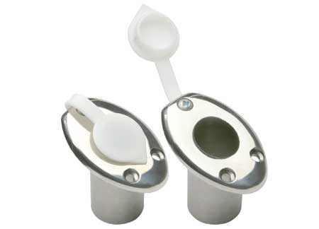810075_ Stainless Steel Base Angled for Flag Poles D20mm