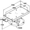 846746_ Aluminum Seat Pedestal H475mm Base 230mm