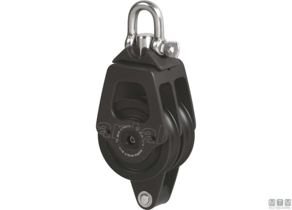 Antal20Pulley20Double20Block20with20Becket2070mm20for2012mm20lines Double Pulley with Becket Antal 60mm for 12mm line