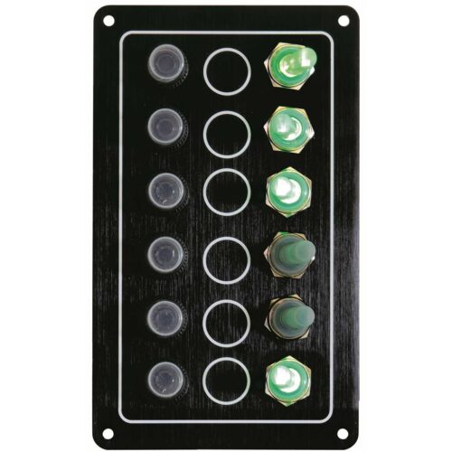Black20Electrical20Panel20GHOST20with20620Switches2010020x20H170mm Black Electrical Panel GHOST with 6 Switches 100 x H170mm