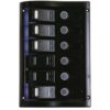 Black20Electrical20Panel20WP-MATIC20with20620led20Switches2013020x20H195mm Black Electrical Panel WP-MATIC with 6 led Switches 130 x H195mm