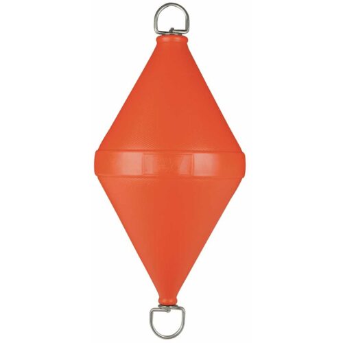 Boa20Ormeggio20Biconica Mooring Buoy Orange Stainless Steel Rod 1030x500mm