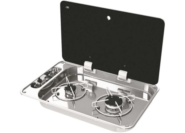 Can20Hoodiny20Inox Stainless Steel Cooker Hoodiny 2-Burner 530 x 325mm
