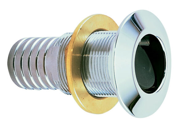 Chromed20Brass20Thru-Hull Chromed Brass Thru-Hull 1" for Hose 30mm
