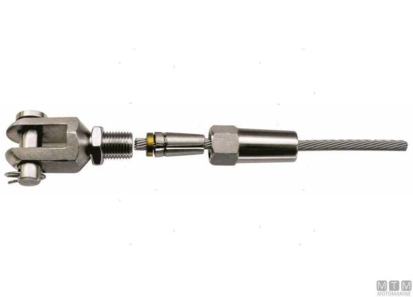 Fork20Terminals Stainless Norseman Fork Terminal for quick connection cable 5 mm