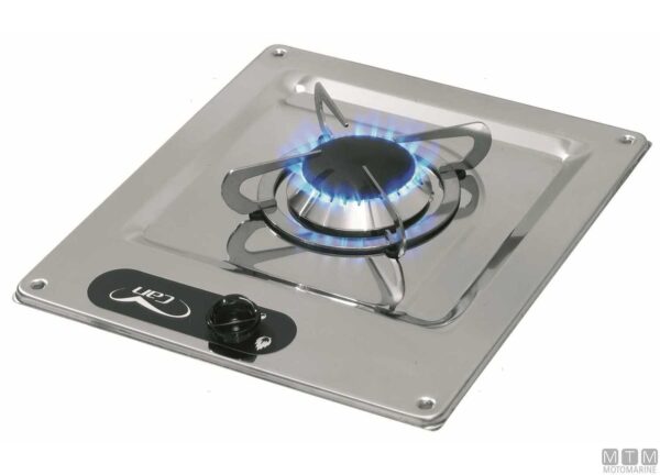 Fornello20a20Gas20120Fuoco Stainless Steel Cooker Burny 1 with 1 Burner 320 x 285mm