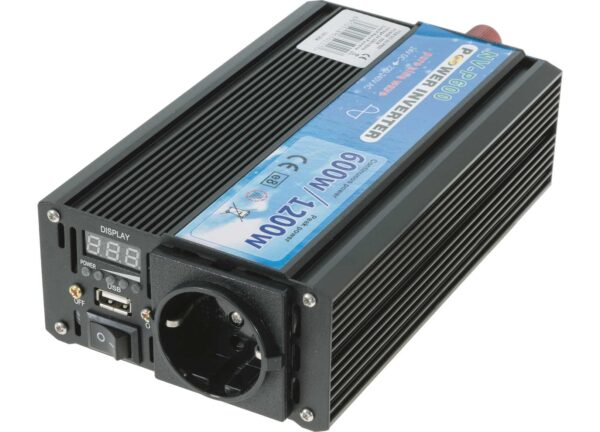Sine Wave Power inverter NVP-600/12  600wt 12V