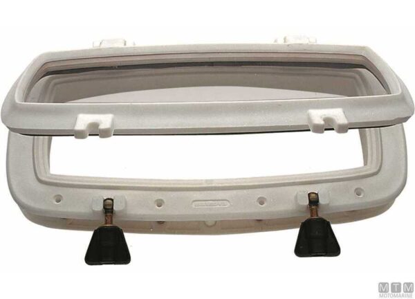 White Porthole Rectangular D400x200mm