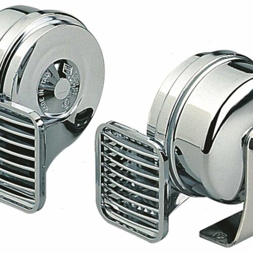Marco20Doppia2012V Couple Chromed Brass Electric Horns Marco 12V