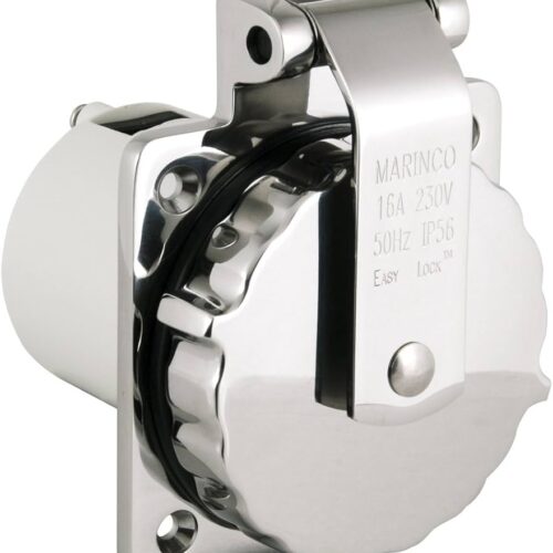 Stainless Steel Electrical Socket Marinco Quadra 32amp