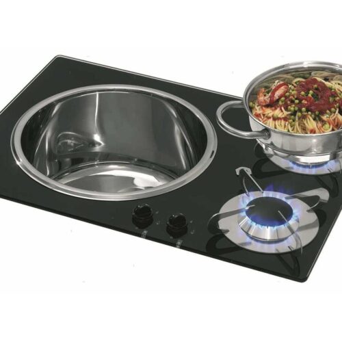 PV1360 Ceramic Cooker CAN-SB PV1360 2 Burners with Sink 600 x 420mm