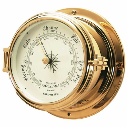 Polished20Brass20Barometer20150mm Polished Brass Barometer 150mm
