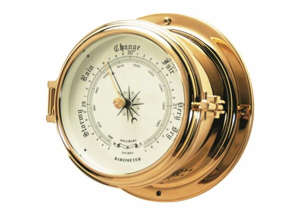 Polished20Brass20Barometer20150mm Polished Brass Barometer 150mm