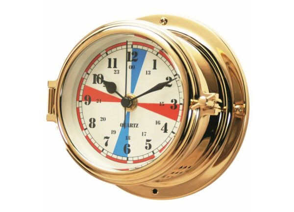 Polished20Brass20Radio20Silence20Clock20150mm Polished Brass Radio Silence Clock 150mm