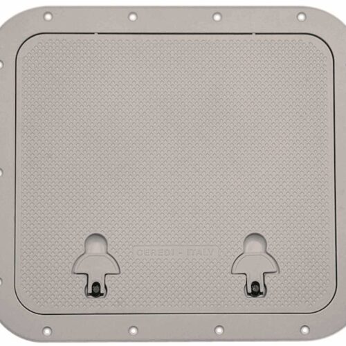 Portello20Large20Grigio Anodized Aluminum Grey Hatches 460 x 510mm