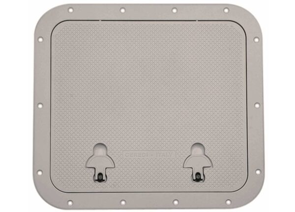 Portello20Large20Grigio Anodized Aluminum Grey Hatches 460 x 510mm