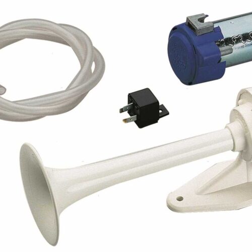 Singola20Compressore2012V20Marco20l250mm20in20Ottone20Bianco Air Horn Marco 250mm 12v