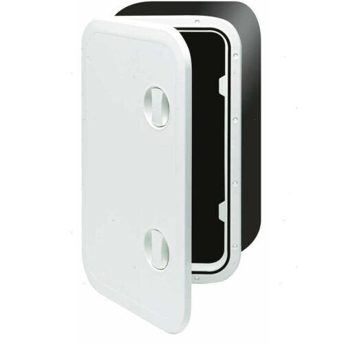 Sportello20in20ABS20Bianco20357 Hatch with Storage Box 373 x 270 mm ( Box 160mm)